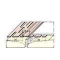 Protektor Magic Corner PVC gipszkarton dilatációs profil méretezett metszeti rajza.