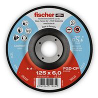 Fischer FGD-CP 125 mm-es acélcsiszoló korong fehér háttérrel