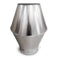 Alnor HAF-200 karimás betétkúpos légtechnikai kifúvófej fehér háttér előtt.