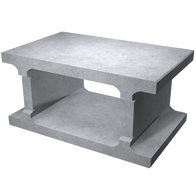 SW Umwelttechnik beton zsaluzóelem 3D termékmodellje.