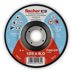 Fischer FGD-CP 125 mm-es acélcsiszoló korong fehér háttérrel