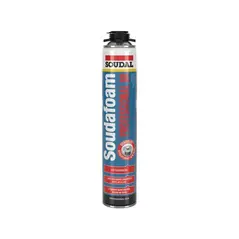 Soudal Soudafoam Gun Professional 60 pisztolyhab 750 ml-es aeroszolos flakon elölnézetben.