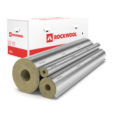 ROCKWOOL 800 alu csőhéj termékcsalád és gyári doboza.