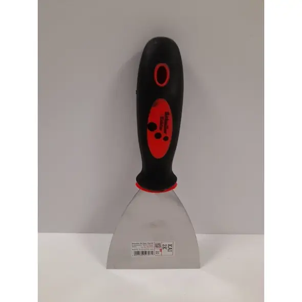 Schuller Kai 2K 100 mm-es rozsdamentes festőspatulya álló helyzetben.