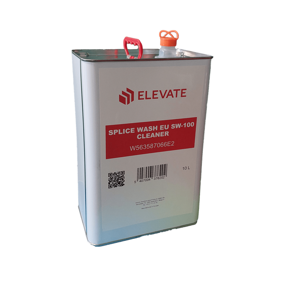 Elevate Splice Wash EU SW-100 10 literes fémkannás tisztítófolyadék fehér háttér előtt.