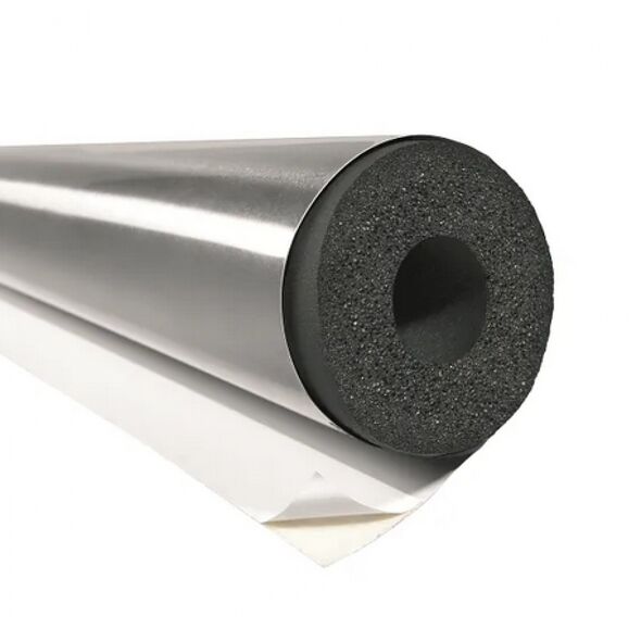 NMC Insul-Tube Cover Silver alukasírozott zárt cellás csőhéj önragasztó átlapoló csíkkal.