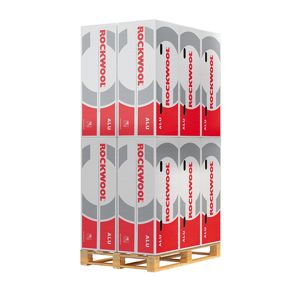 ROCKWOOL 800 csőhéjak raklapos gyári csomagolása.