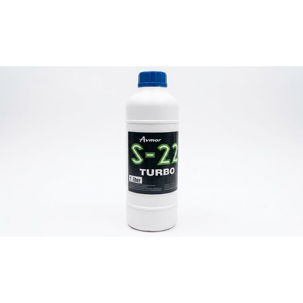 Avmor S-22 Turbo 1 literes tisztító- és vízkőeltávolító flakon szemből.