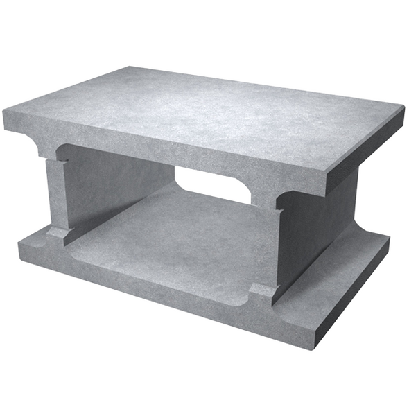 SW Umwelttechnik beton zsaluzóelem 3D termékmodellje.